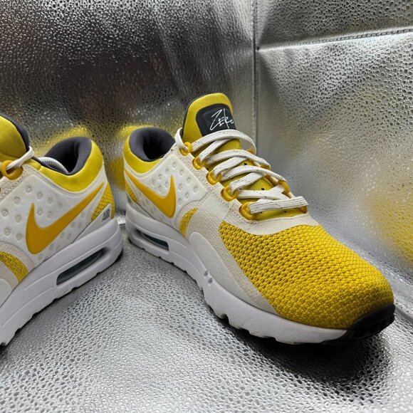 Size 11 Nike Air Max Zero CS Tinker Hatfield Yellow White Mens Shoes 789695-100 - Picture 8 of 11